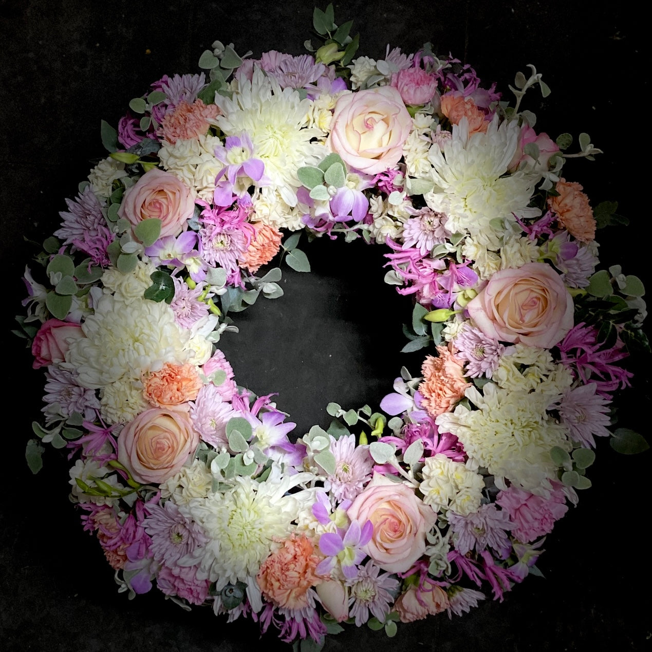 Hollow Funeral Wreath Tribute