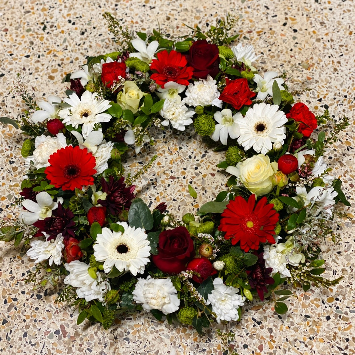 Hollow Funeral Wreath Tribute