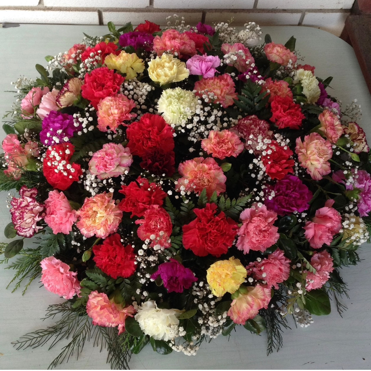 Round Wreath Funeral Tribute