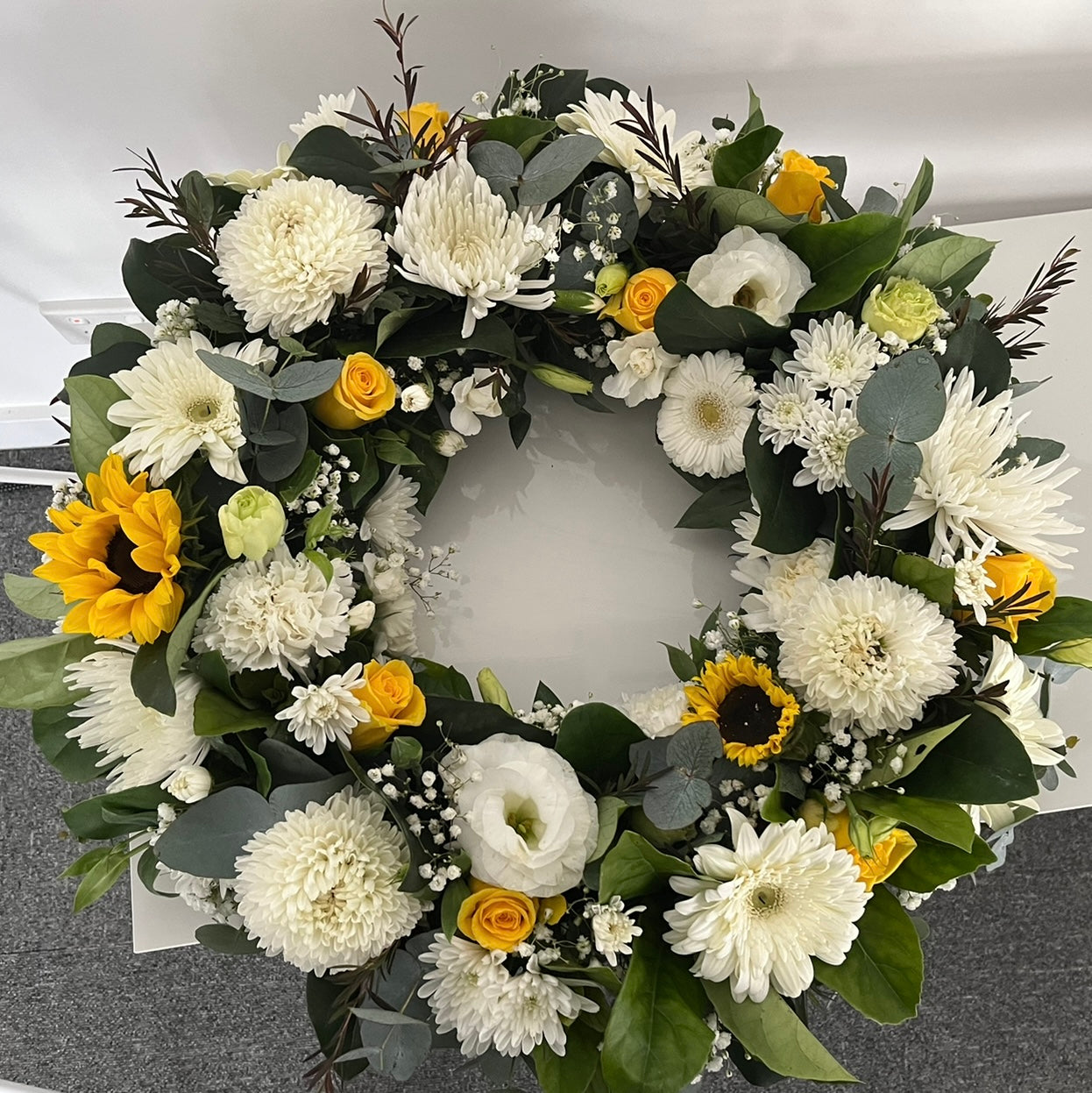 Hollow Funeral Wreath Tribute