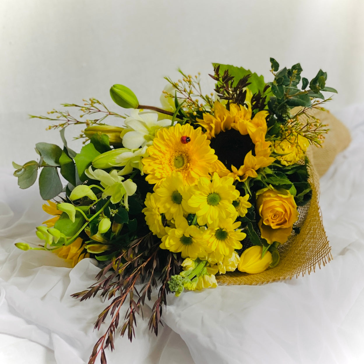 Warm Sunrise Yellow Bouquet